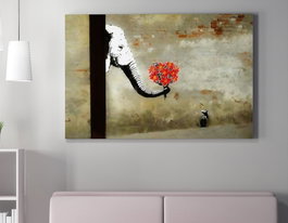 Wallity Lienzo decorativo Banksy WY116 70 x 100 cm